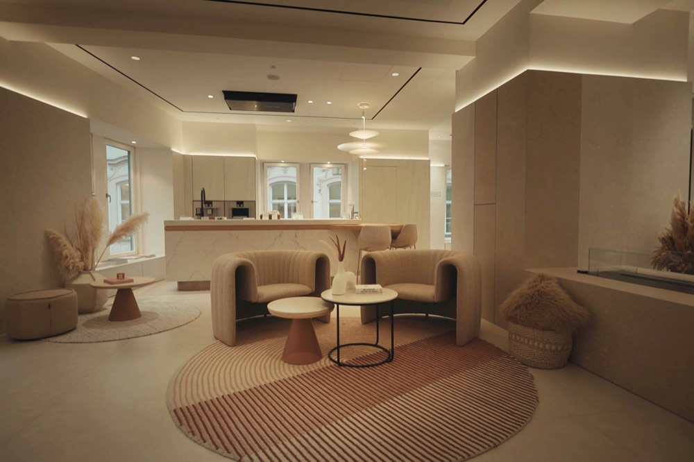 Interior of the Cosentino showroom in Munich